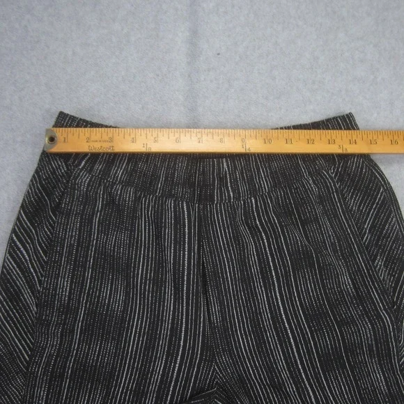 Athleta Pants Womens 6 Tall Black Stripe Amara Ankle High Rise Casual Zip Pocket - Picture 11 of 16